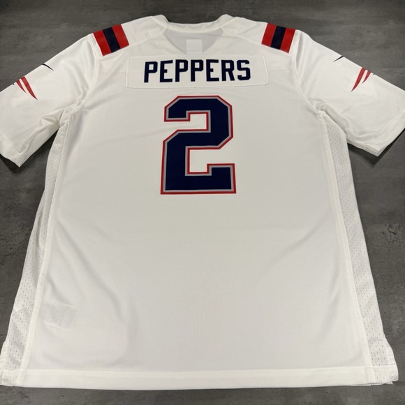 Nike Jabrill‎ Peppers New England Patriots Jersey L White On Field New W/O Tags